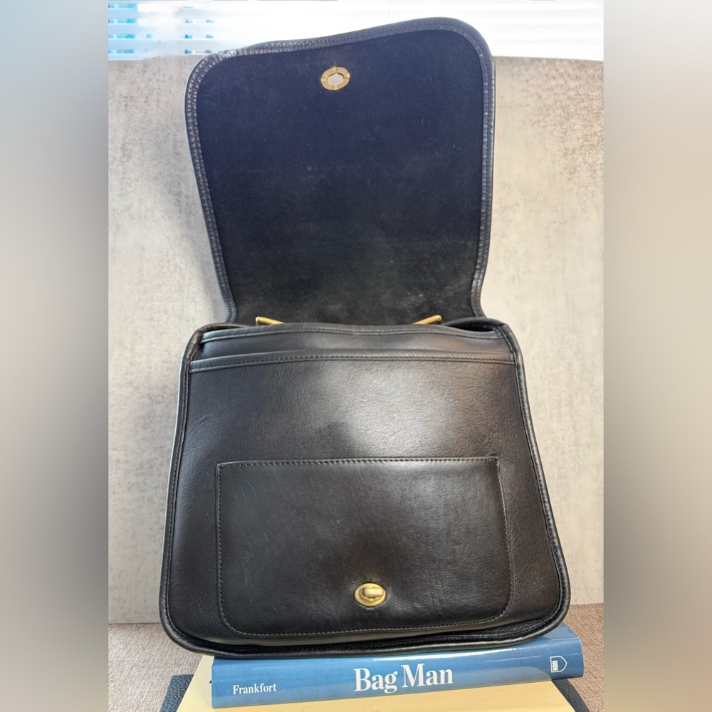 🖤 Vintage Coach Stewardess Crossbody Bag | Black |9525 | 2001 | Costa Rica - Picture 8 of 11